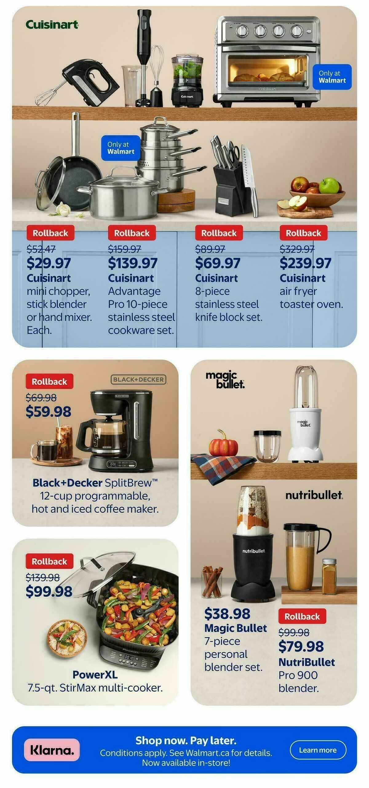 Walmart Home for the harvest Flyer from September 25