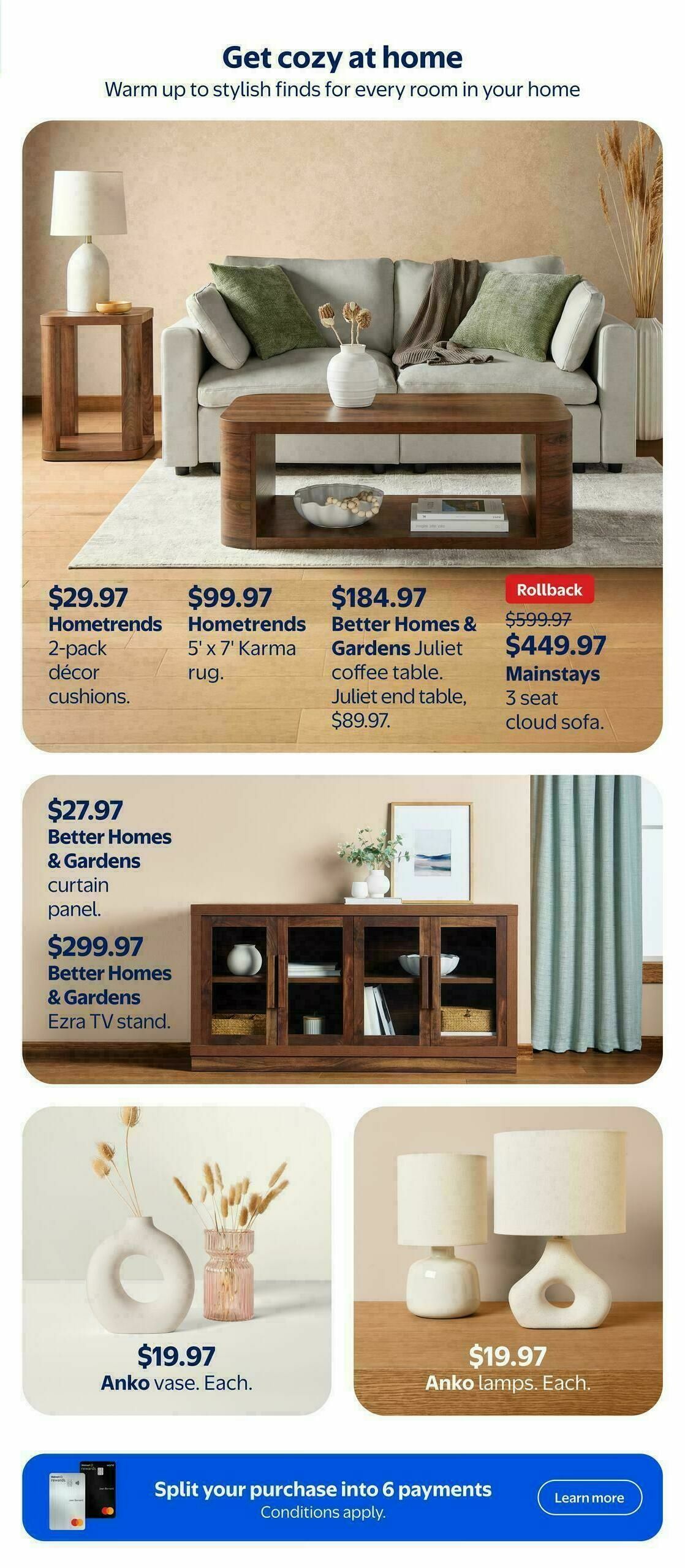 Walmart Home for the harvest Flyer from September 25