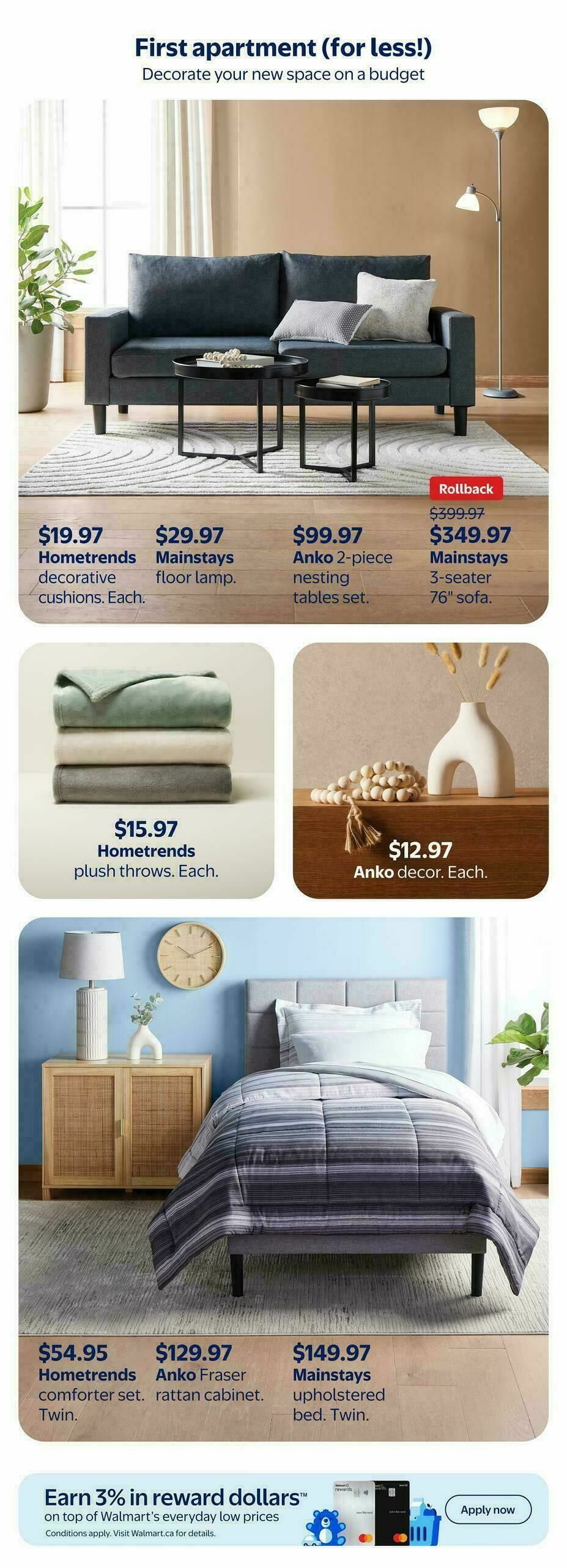 Walmart Home for the harvest Flyer from September 25