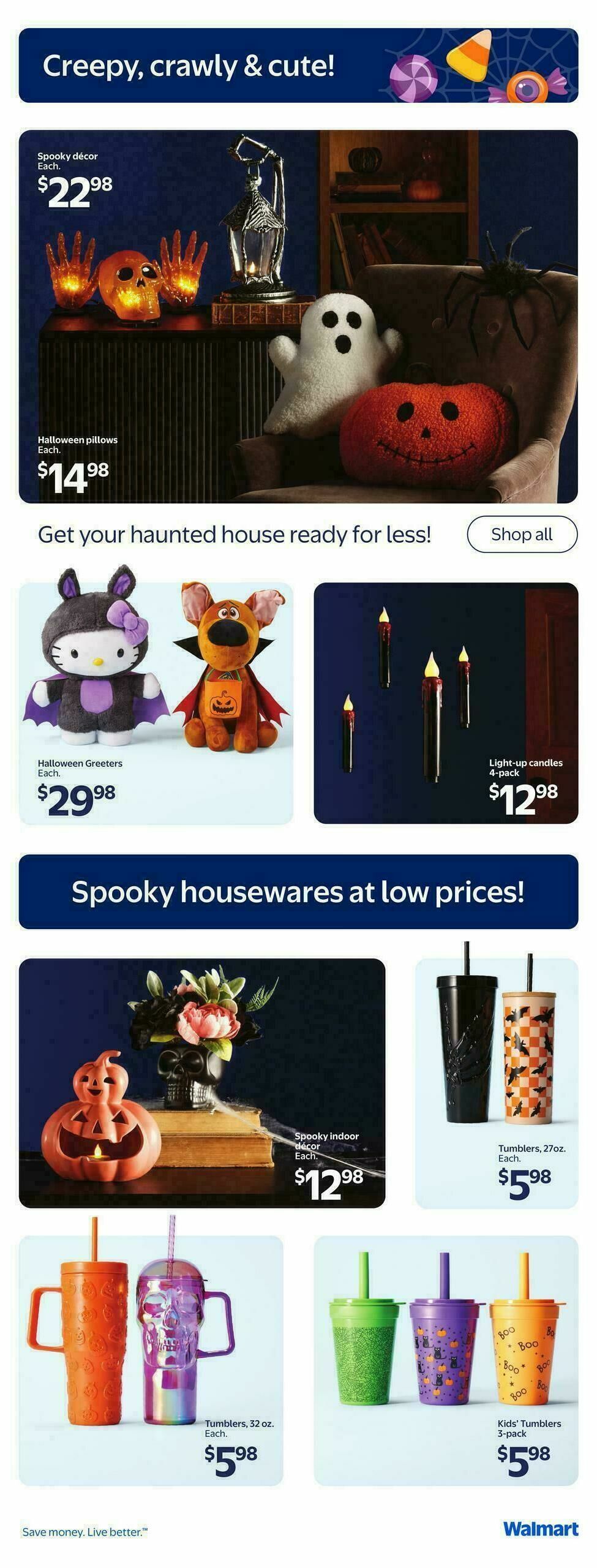 Walmart Halloween Flyer from September 25