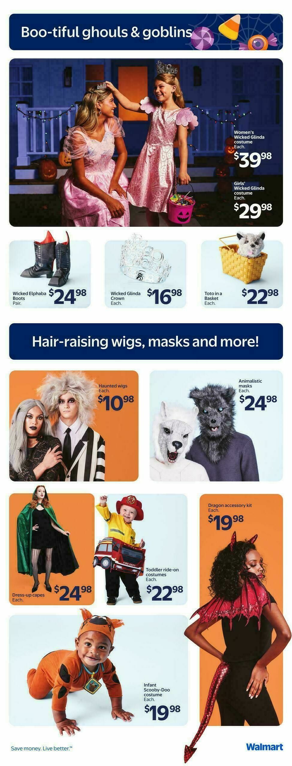 Walmart Halloween Flyer from September 25