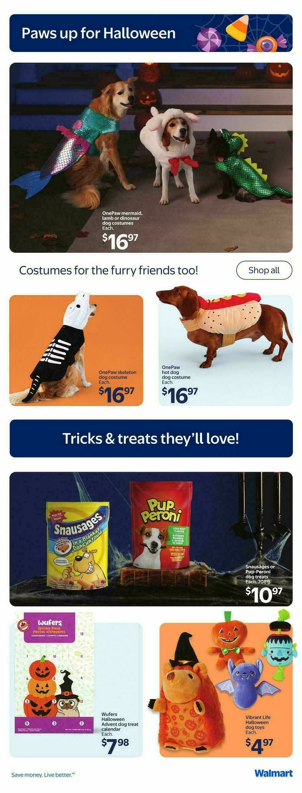 Walmart Halloween Flyer from September 25