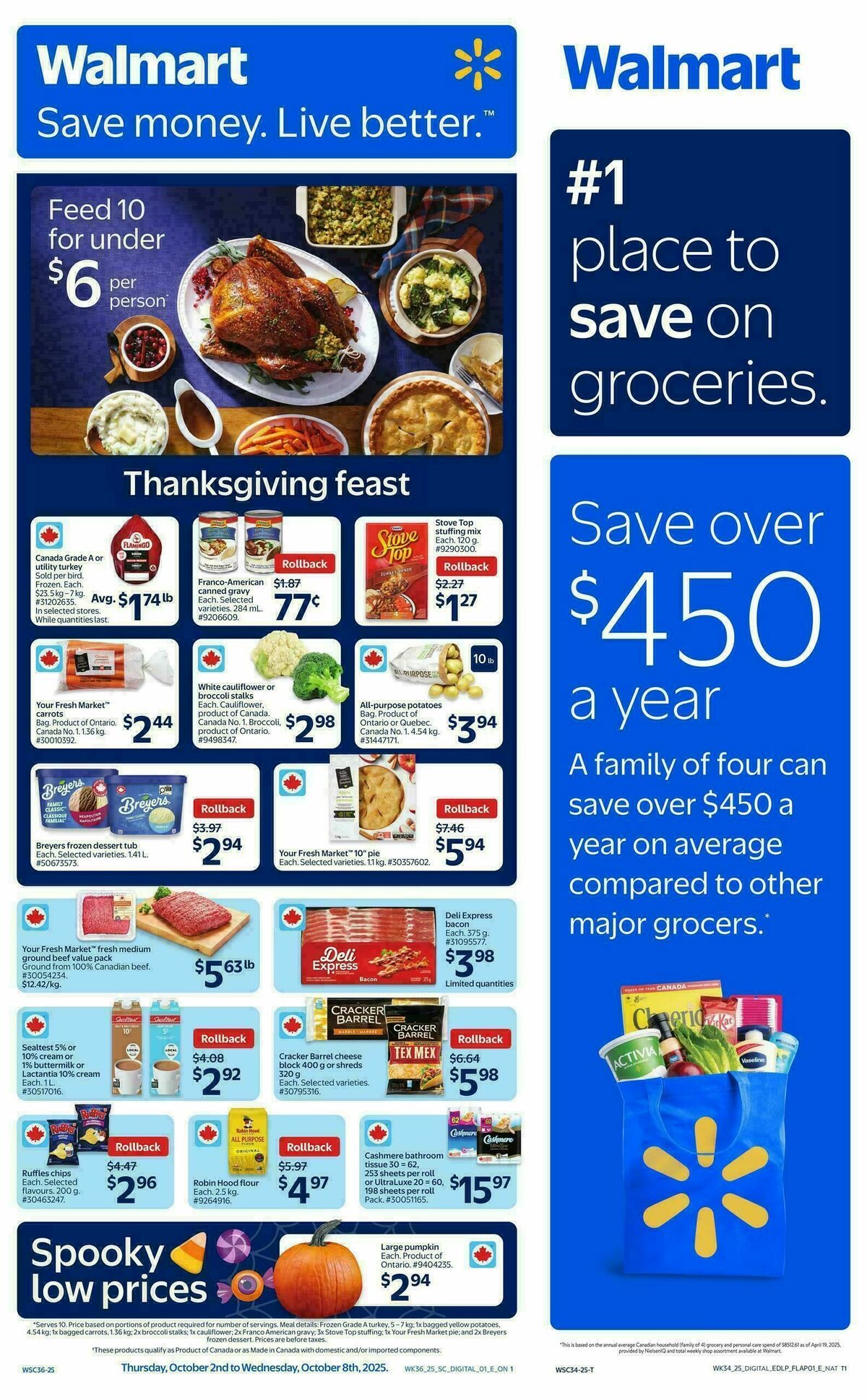 Walmart Flyer from October 2