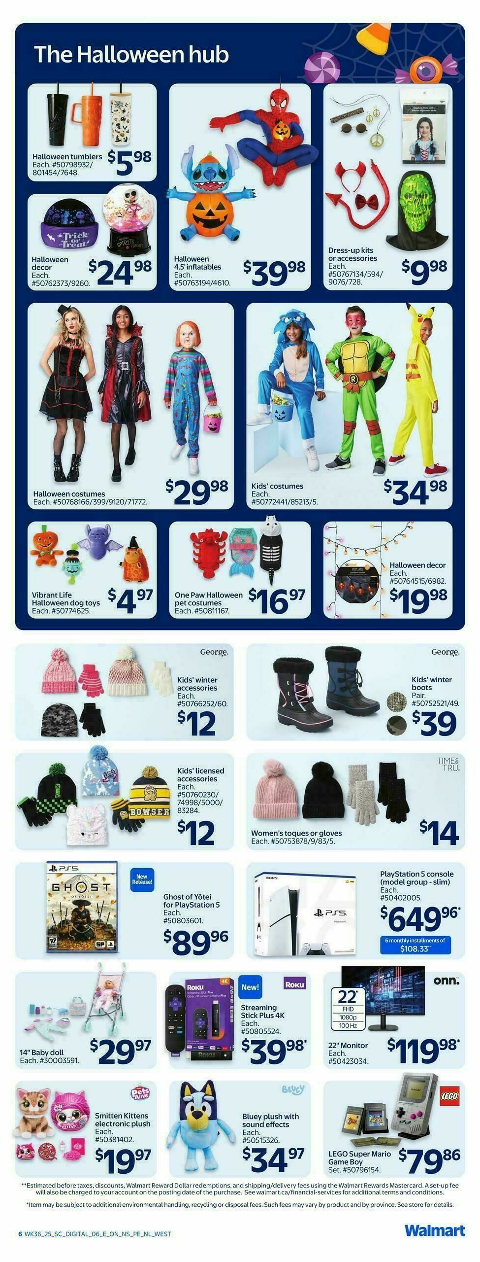Walmart Flyer from October 2