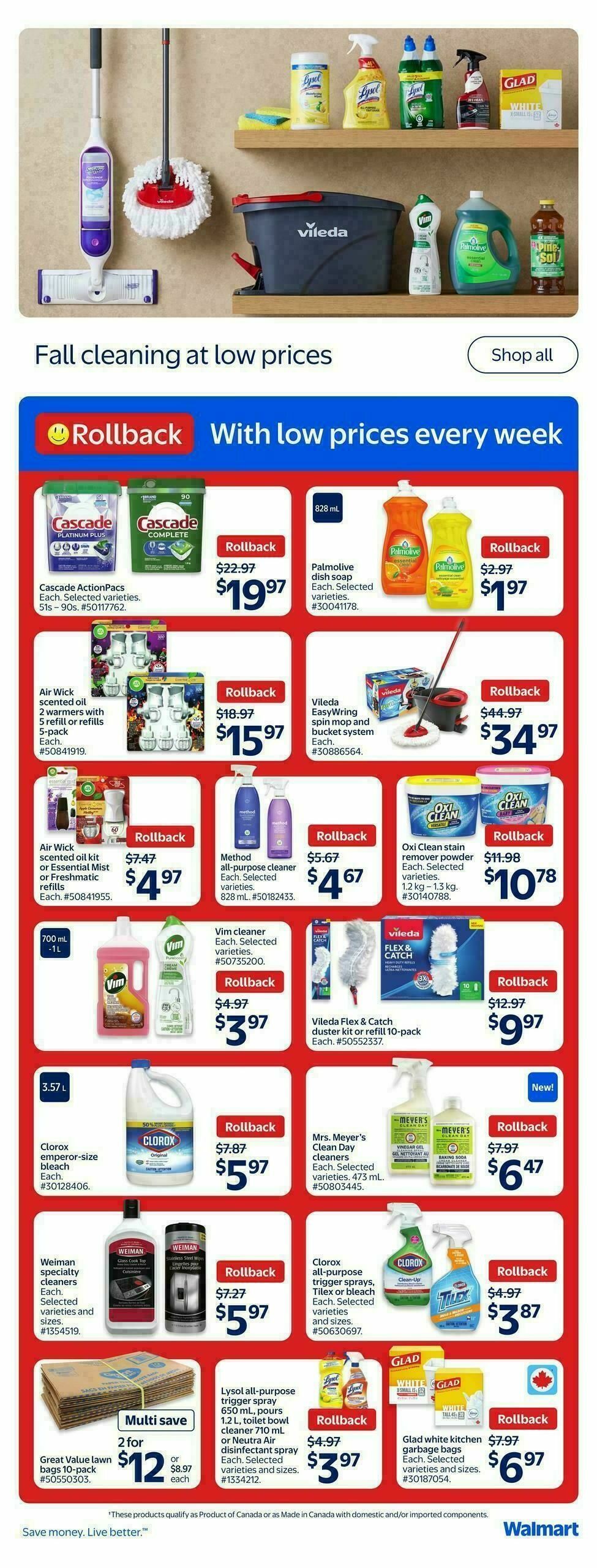 Walmart Flyer from October 2