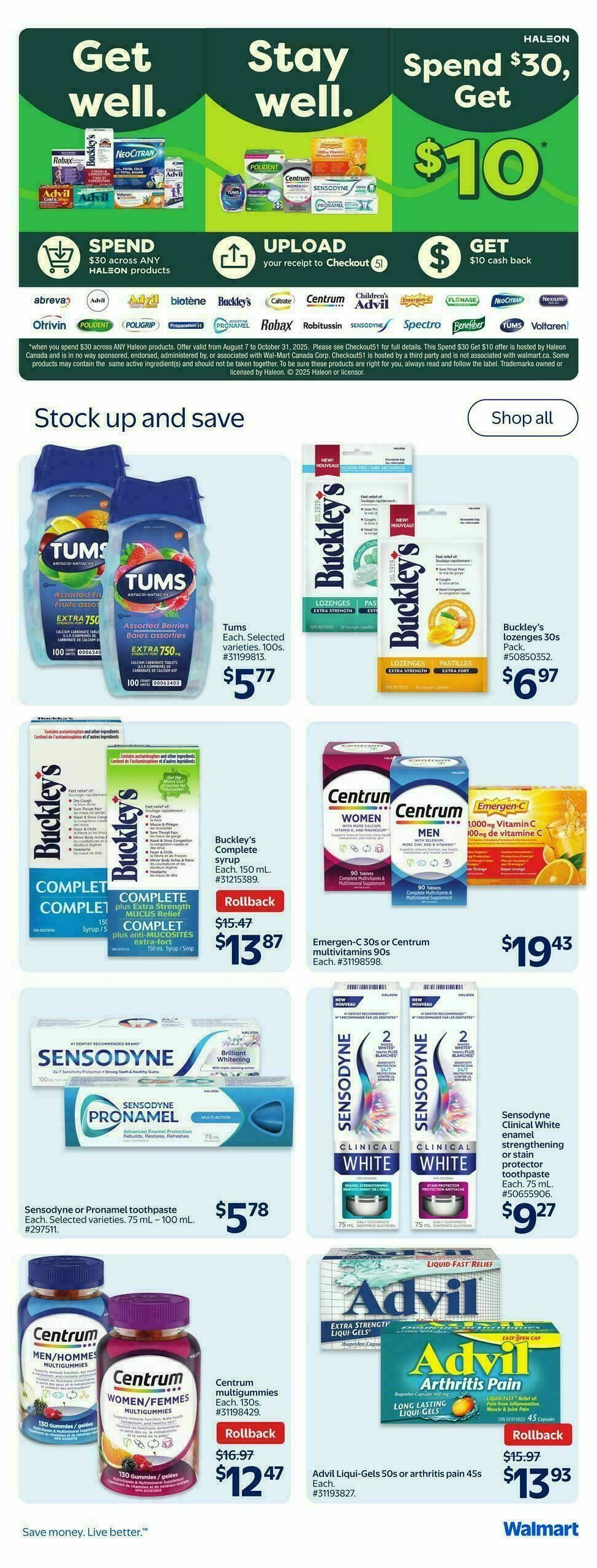 Walmart Flyer from October 2