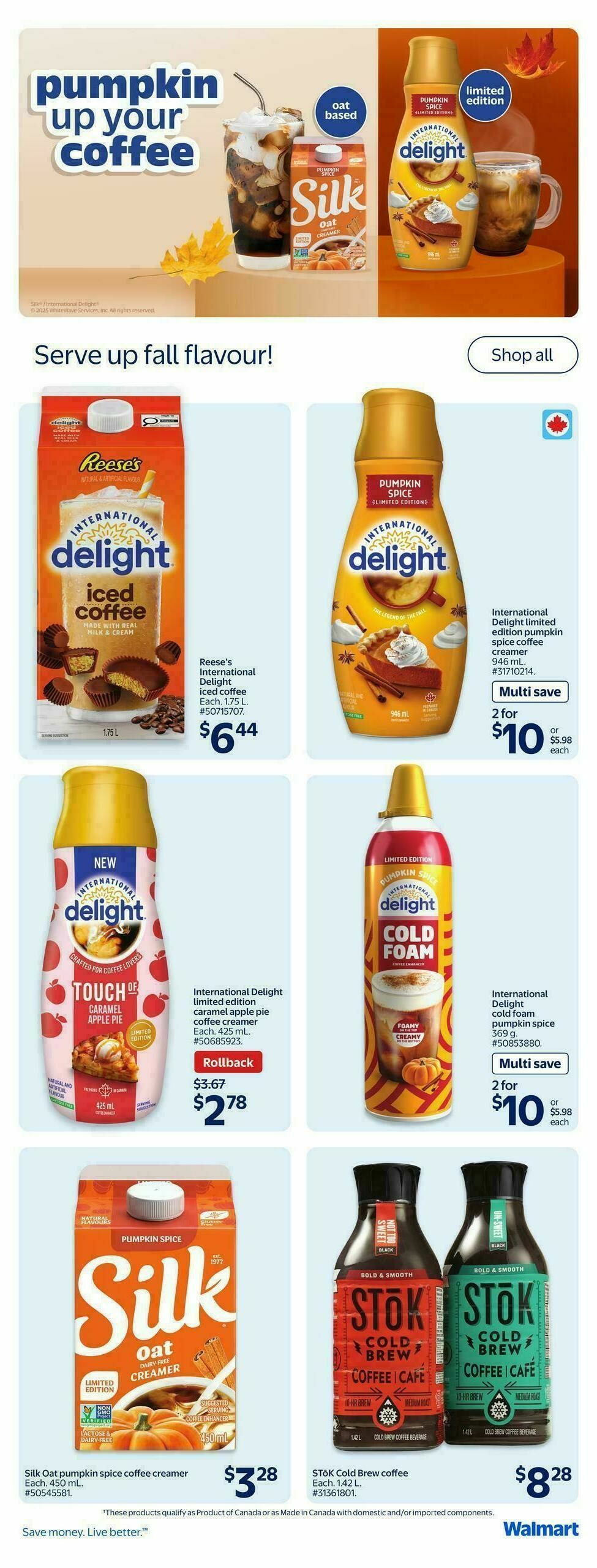 Walmart Flyer from October 2