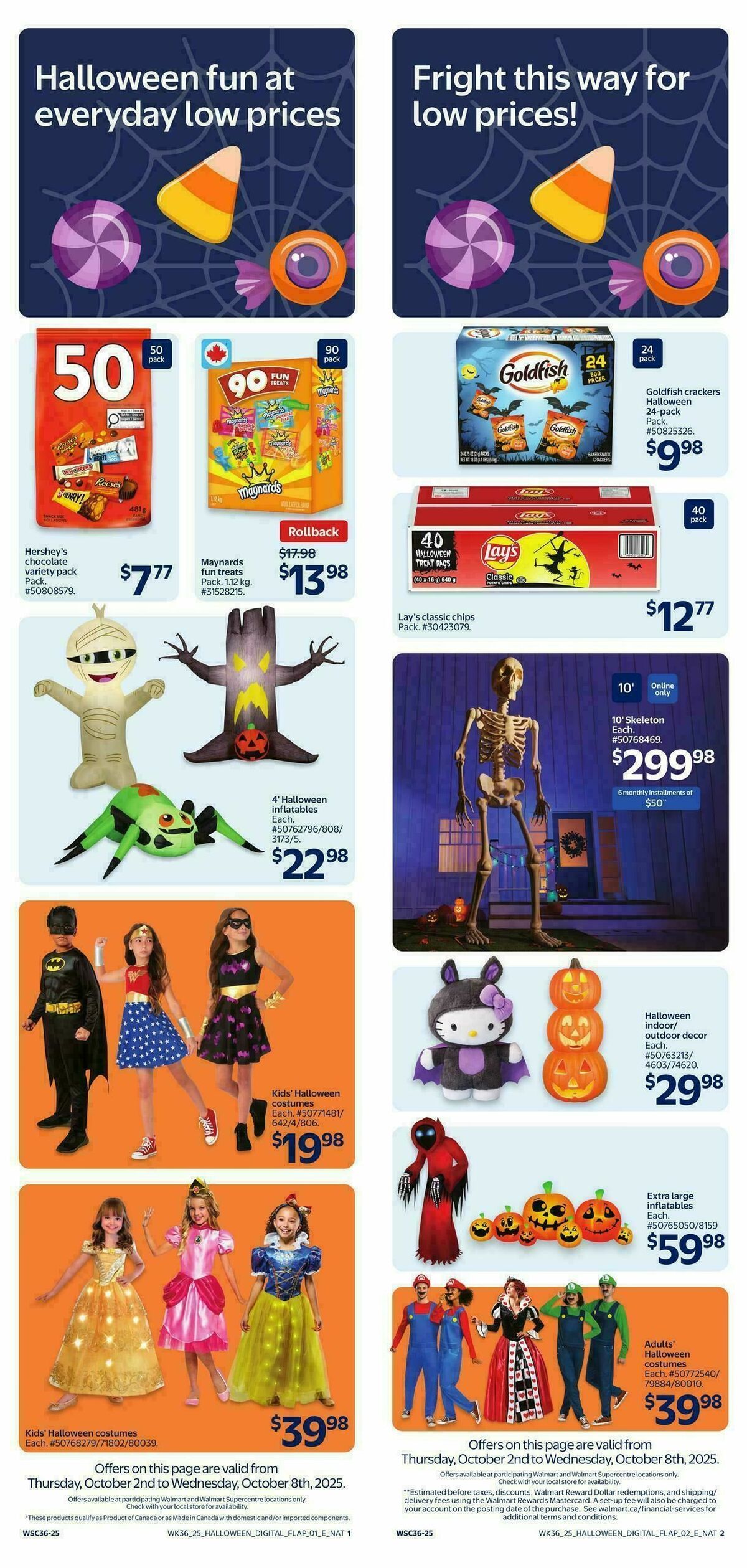 Walmart Flyer from October 2