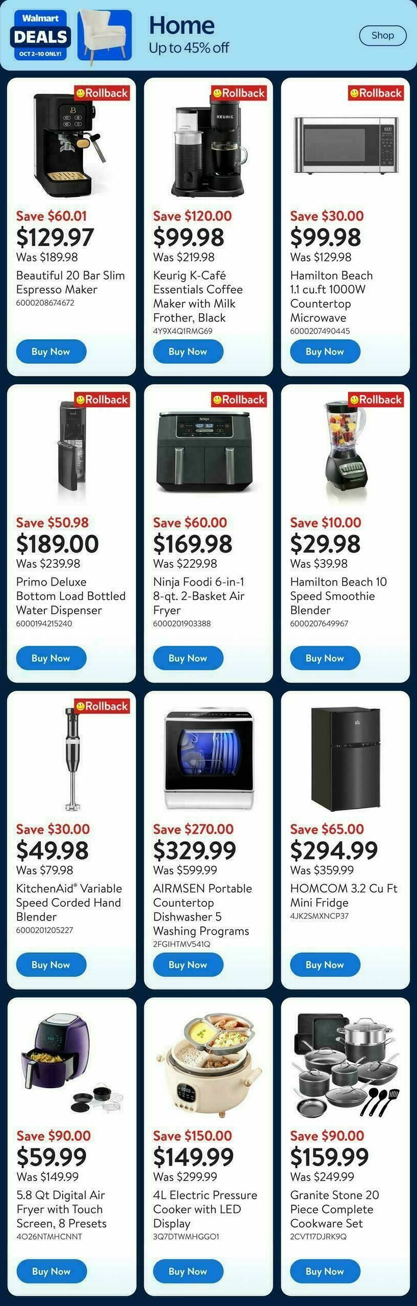 Walmart Deals Flyer from October 2