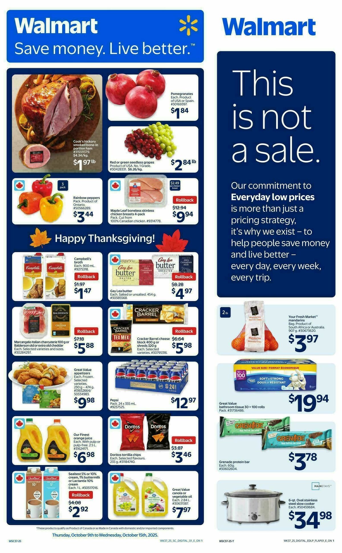 Walmart Flyer from October 9