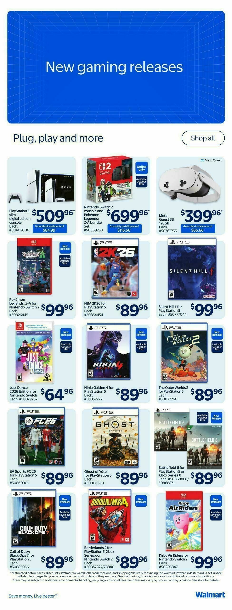 Walmart Flyer from October 16