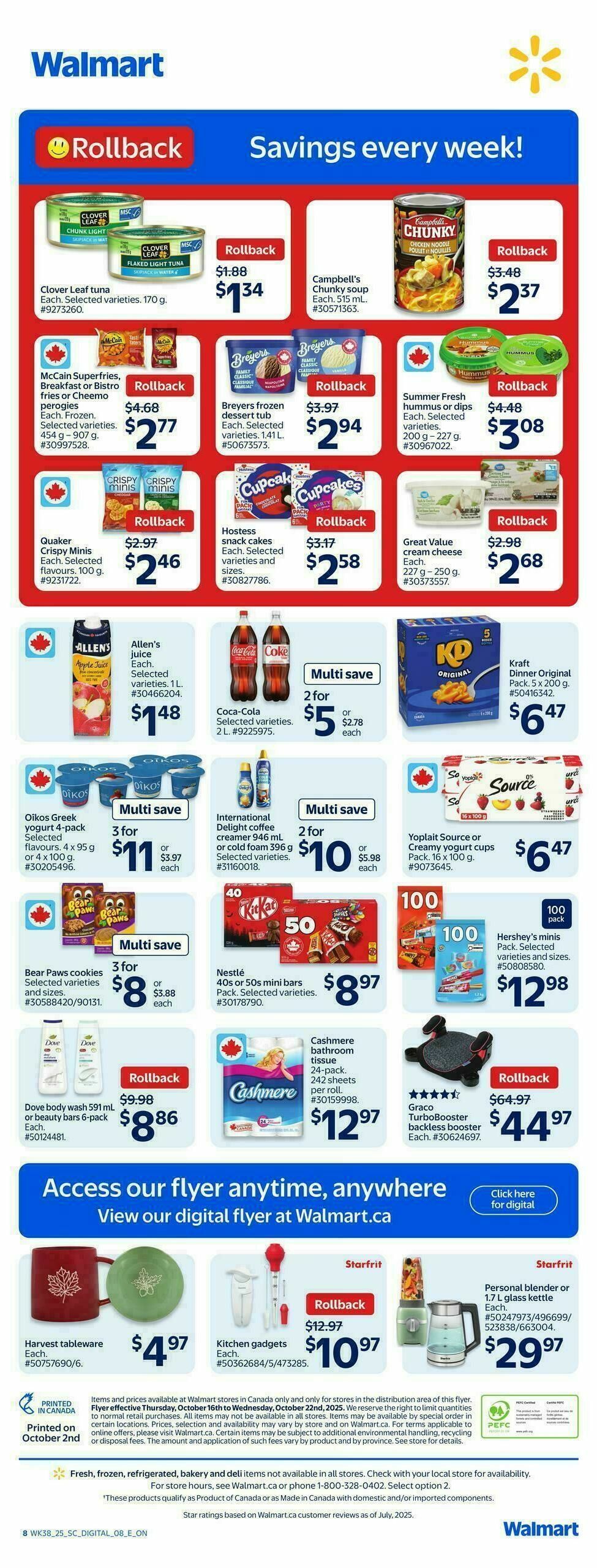 Walmart Flyer from October 16