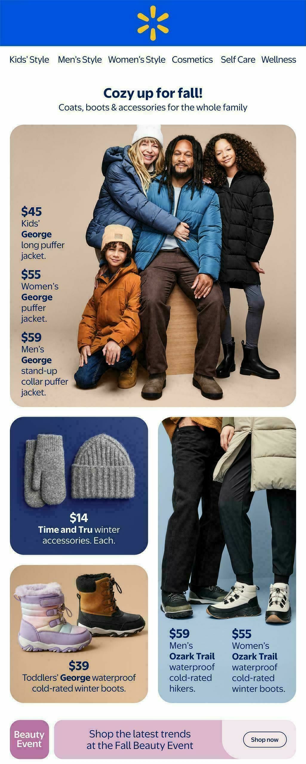 Walmart Fall Style for all Flyer from September 25