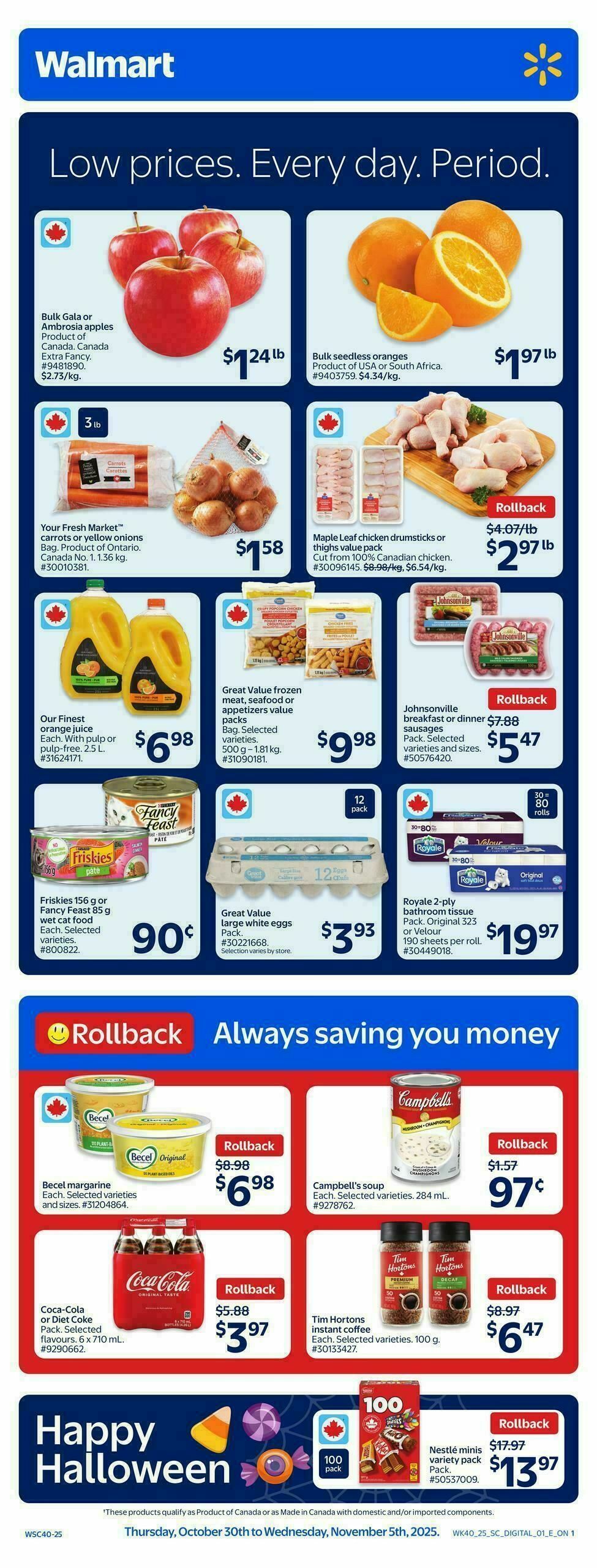Walmart Flyer from October 30