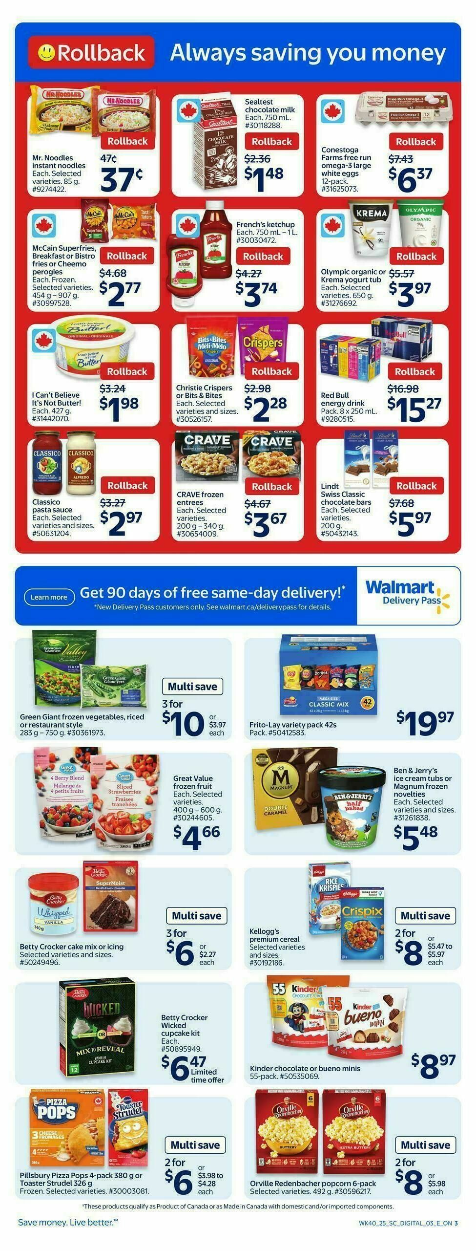 Walmart Flyer from October 30