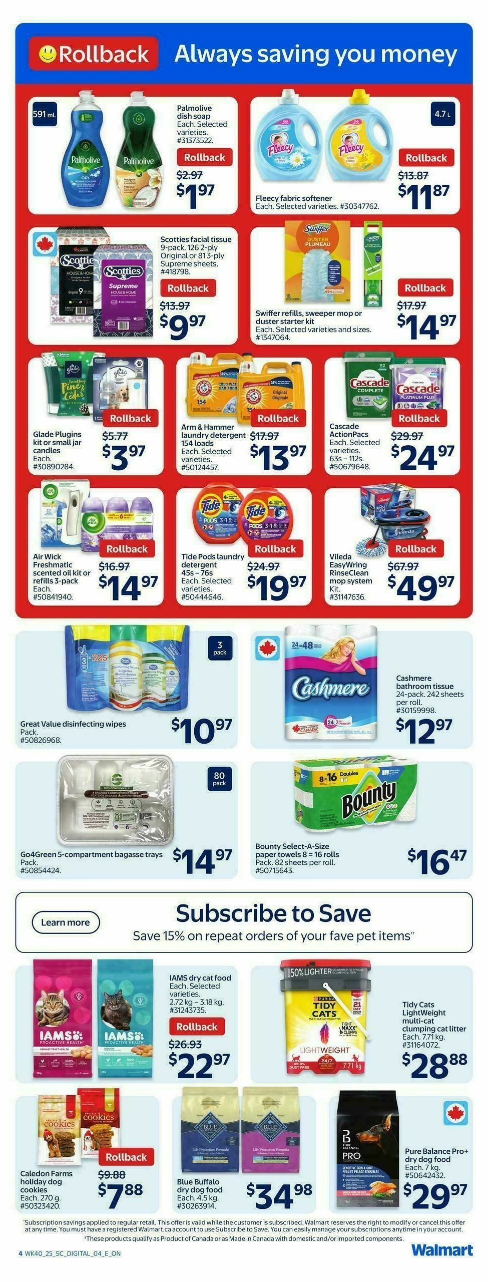 Walmart Flyer from October 30