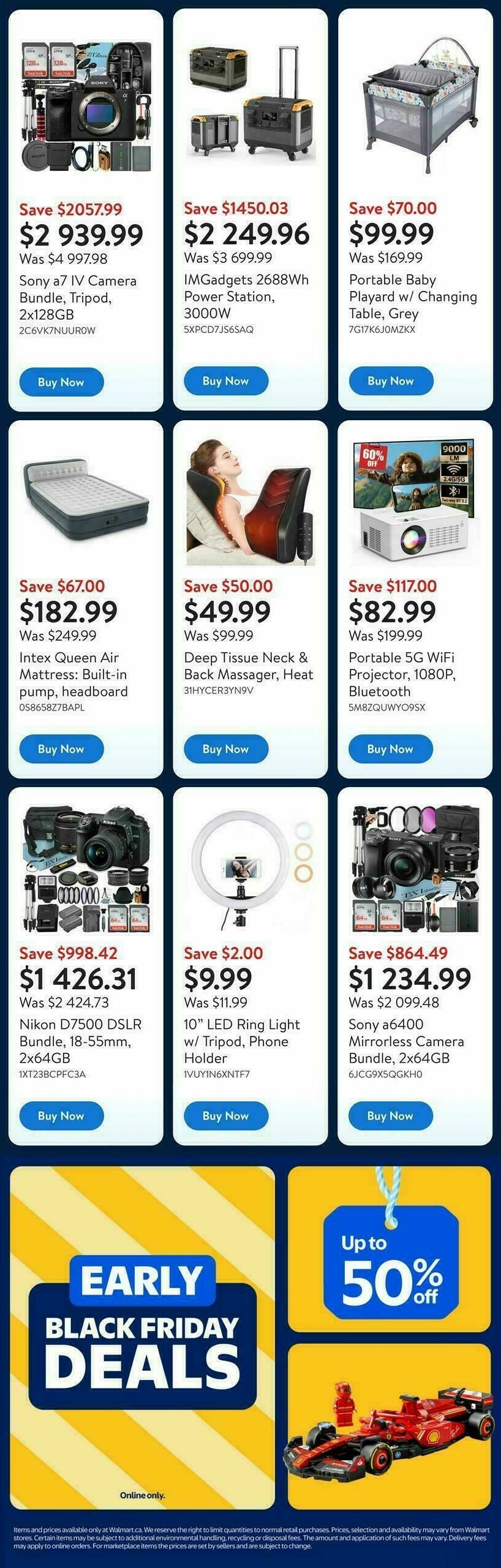 Walmart Early Black Friday Flyer from November 6