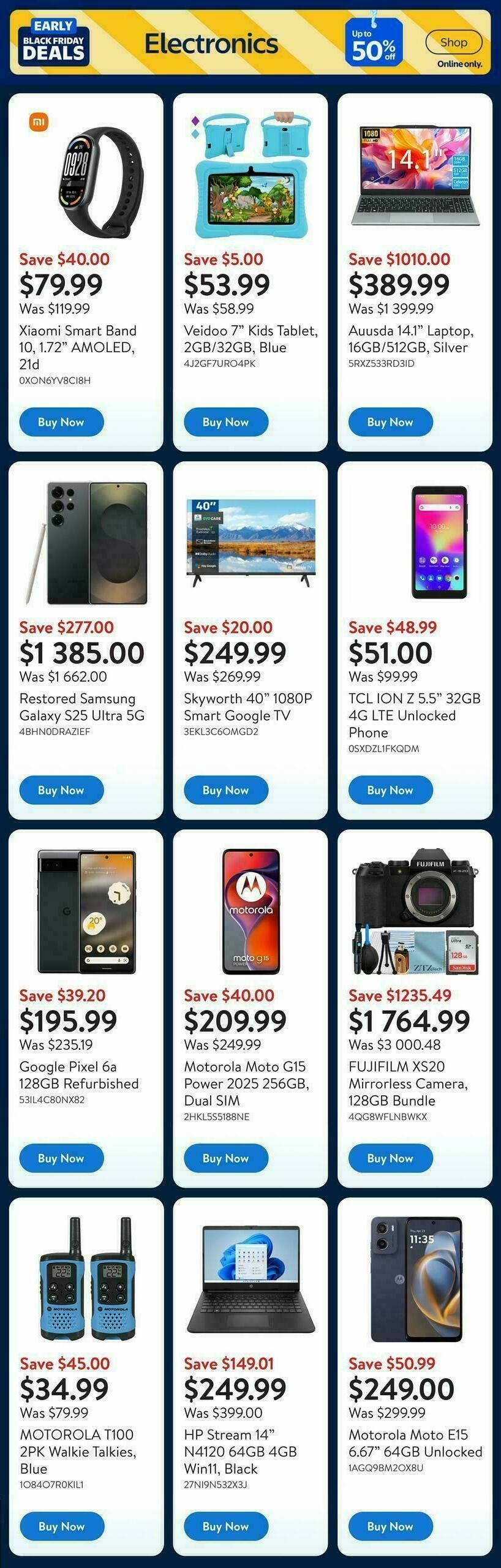 Walmart Early Black Friday Flyer from November 6
