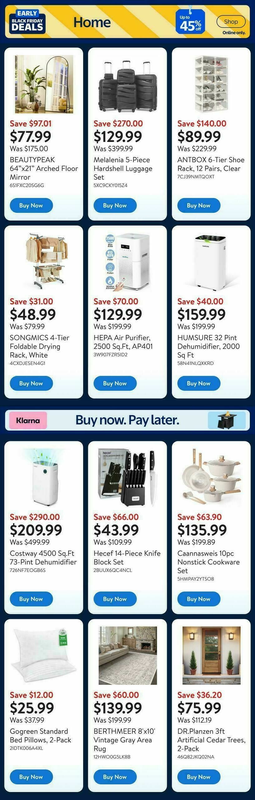 Walmart Early Black Friday Flyer from November 6