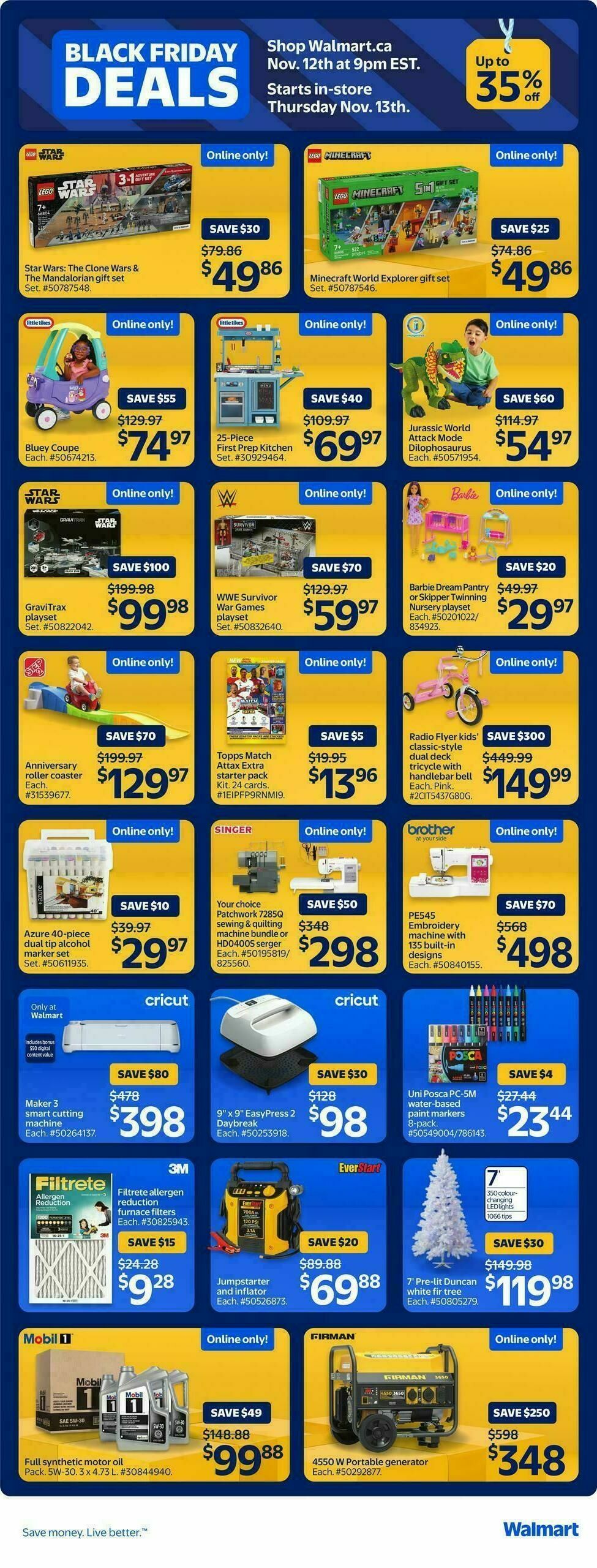 Walmart Black Friday Flyer from November 13