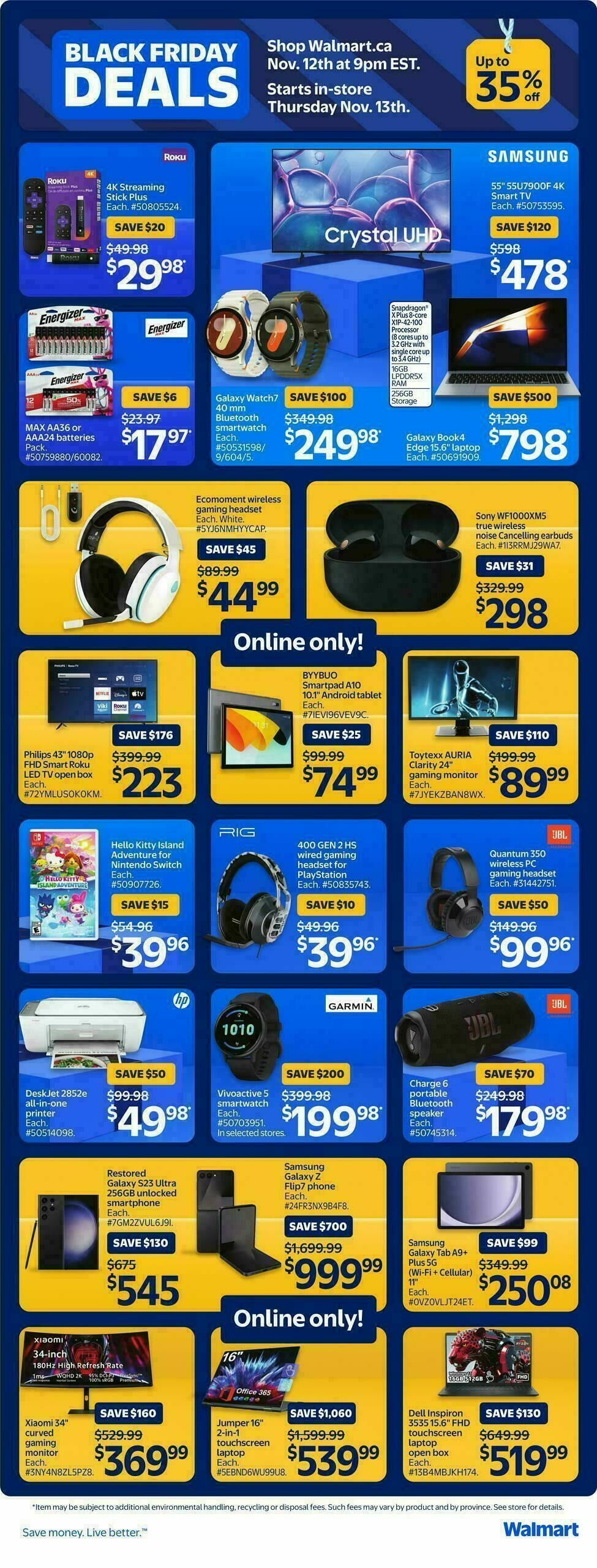 Walmart Flyer from November 13
