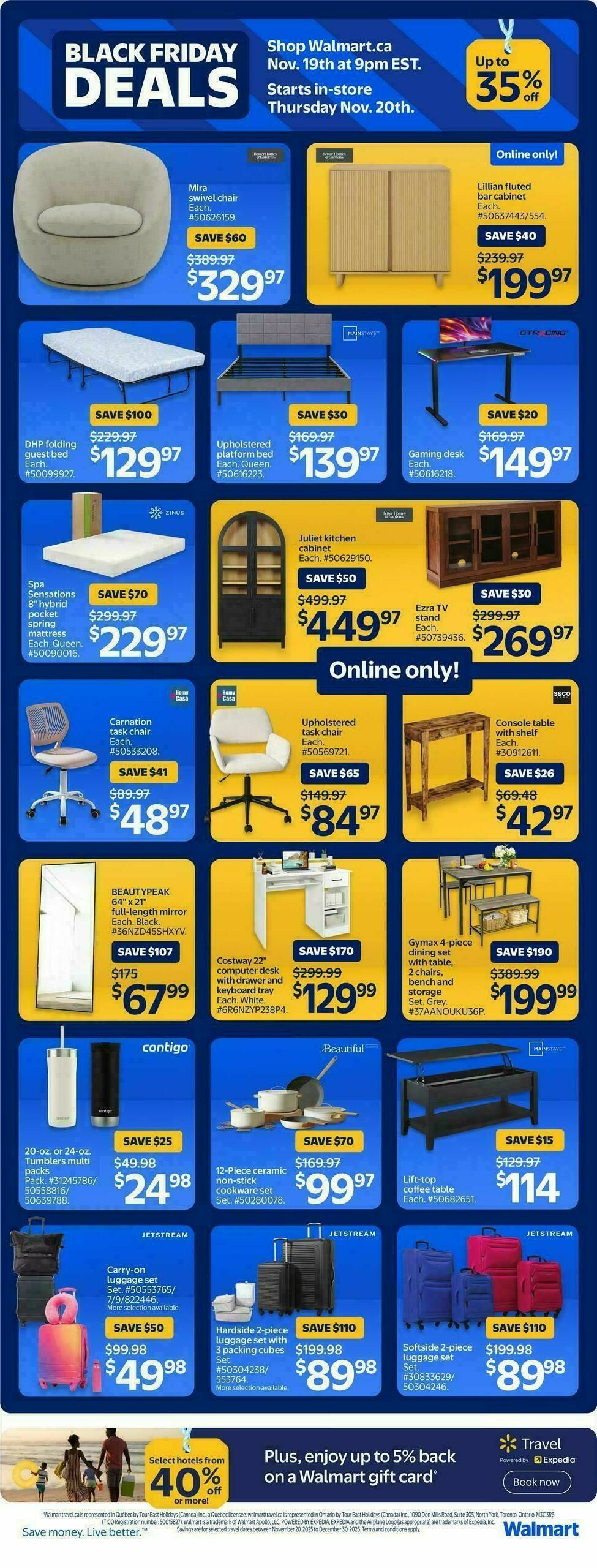 Walmart Black Friday Flyer from November 20