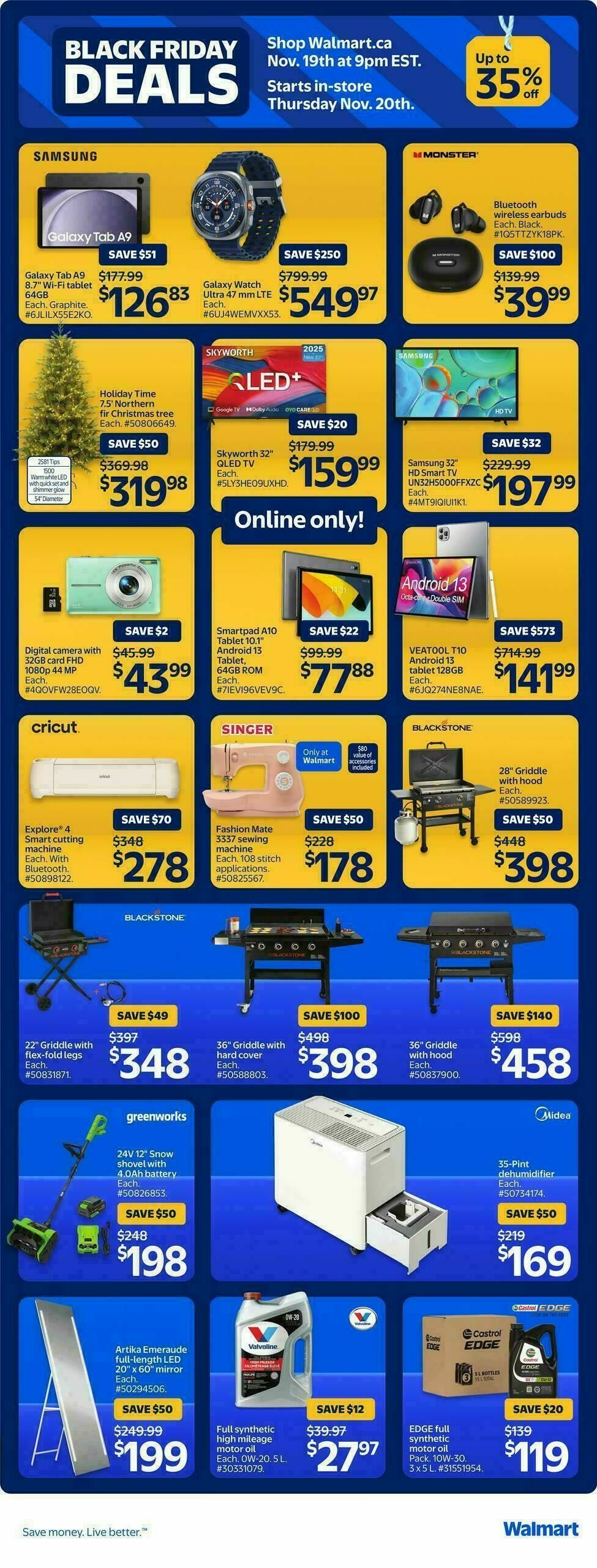 Walmart Black Friday Flyer from November 20