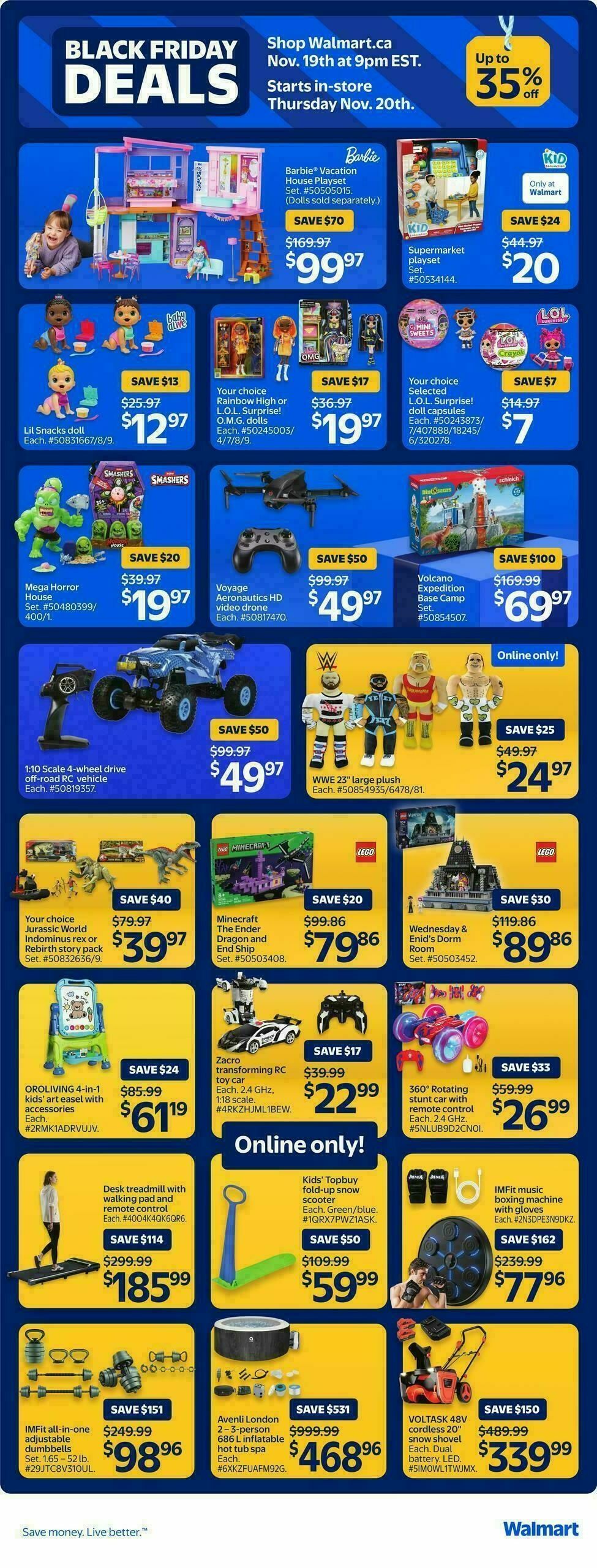 Walmart Black Friday Flyer from November 20