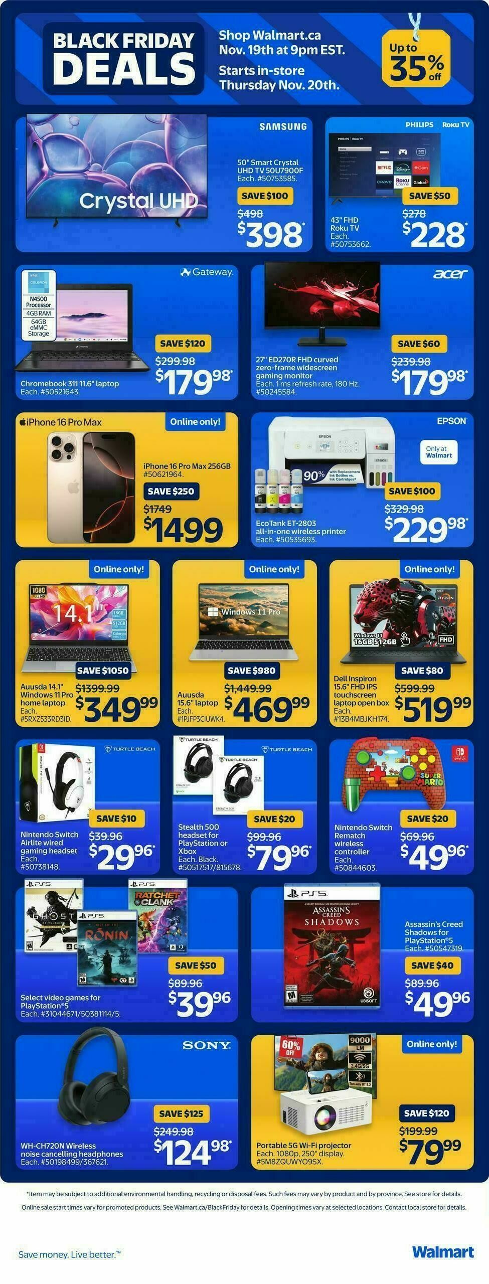 Walmart Flyer from November 20