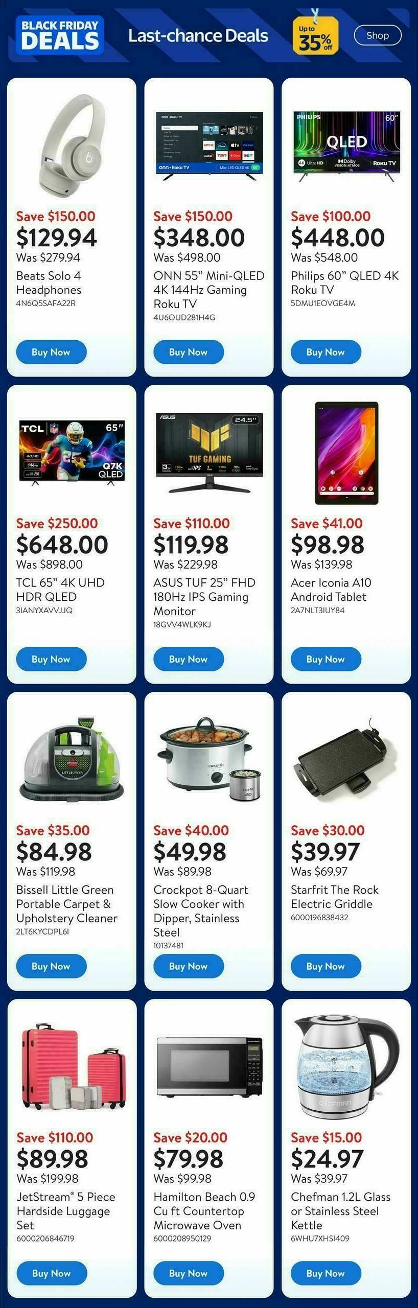 Walmart Black Friday Flyer from November 27