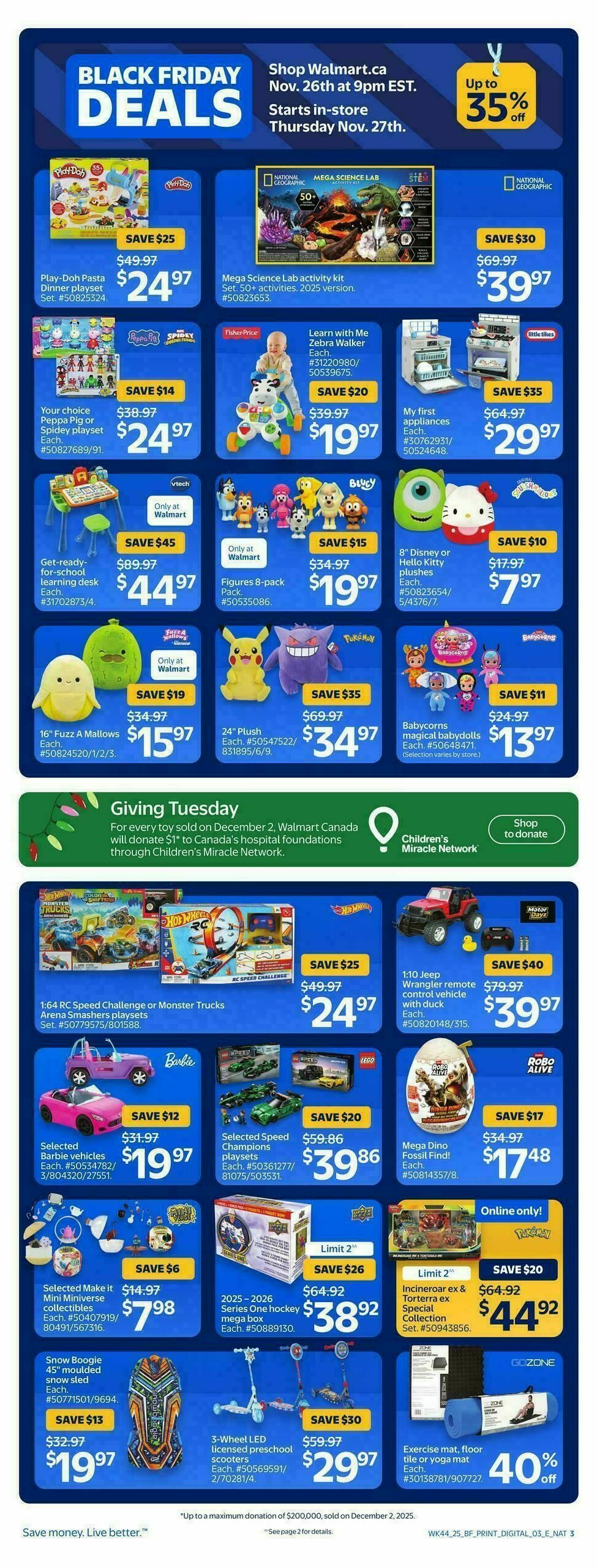 Walmart Black Friday Flyer from November 27