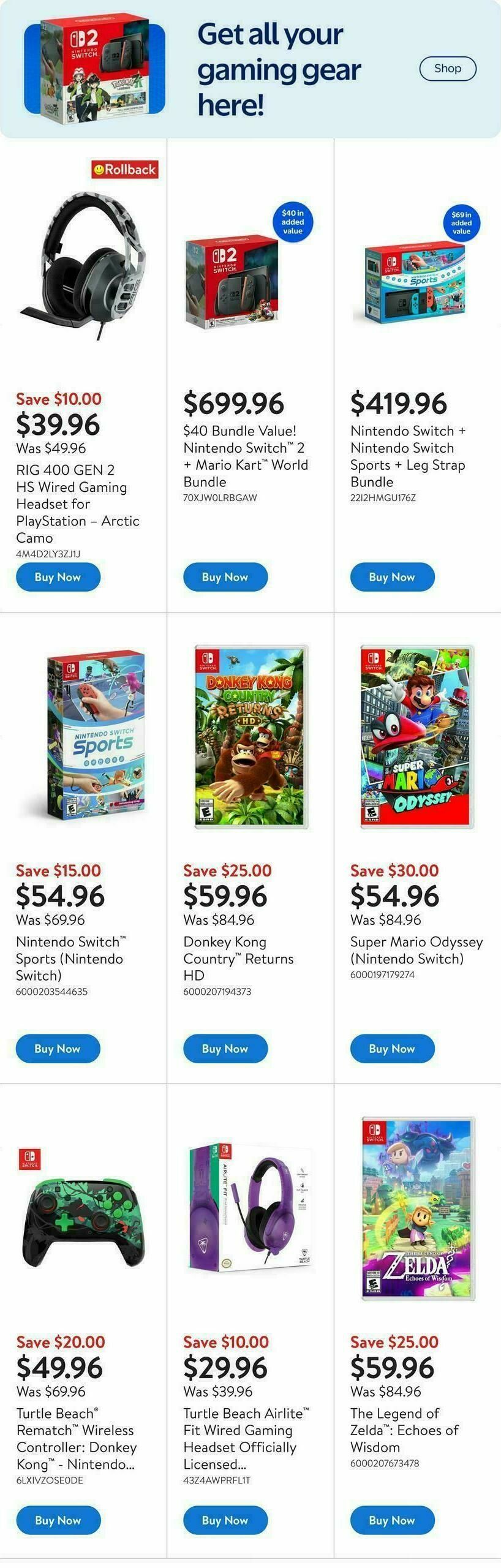 Walmart Gaming Guide Flyer from November 20