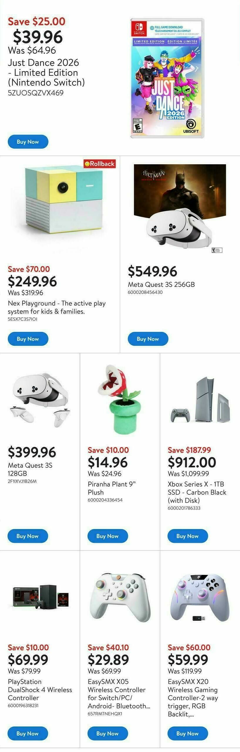 Walmart Gaming Guide Flyer from November 20