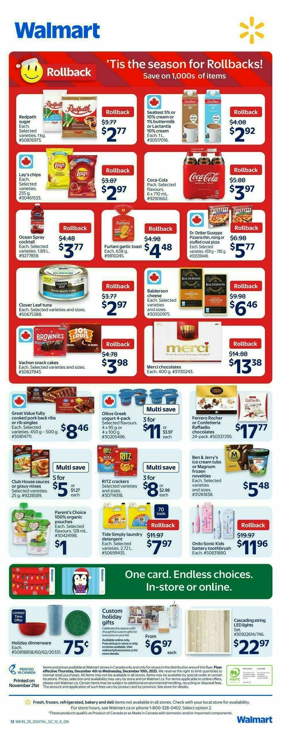 Walmart Flyer from December 4