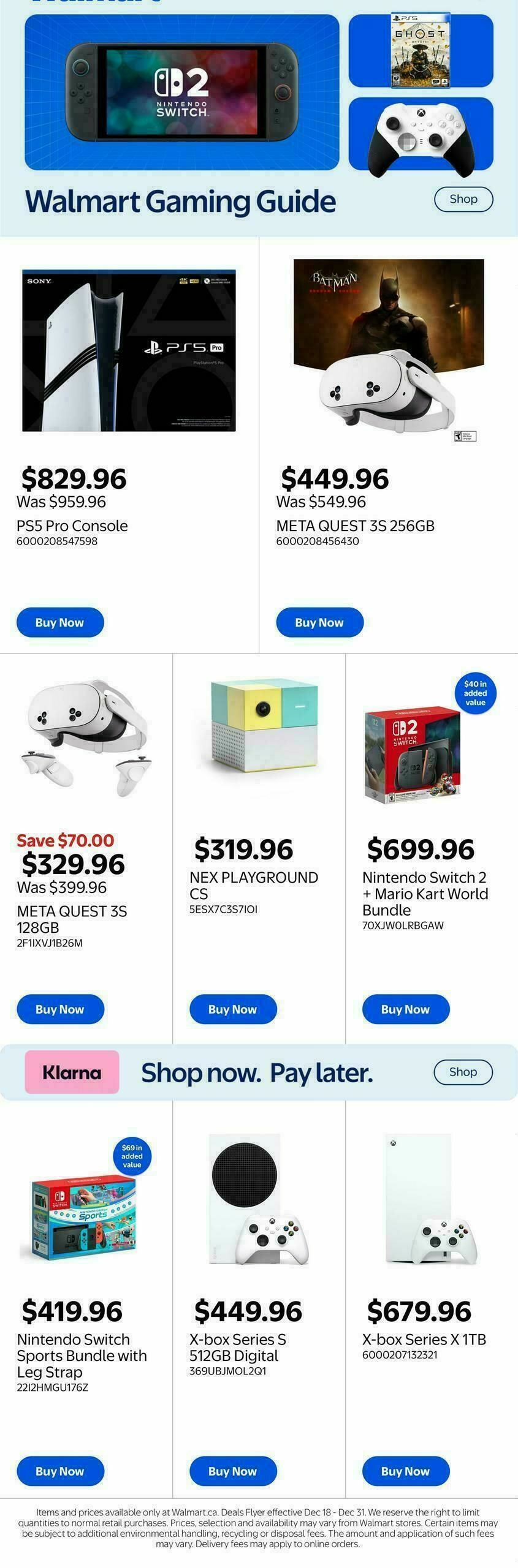 Walmart Gaming Guide Flyer from December 18