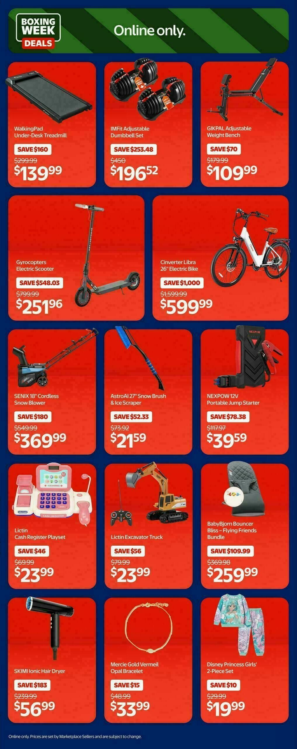 Walmart Boxing Week Deals Flyer from December 22