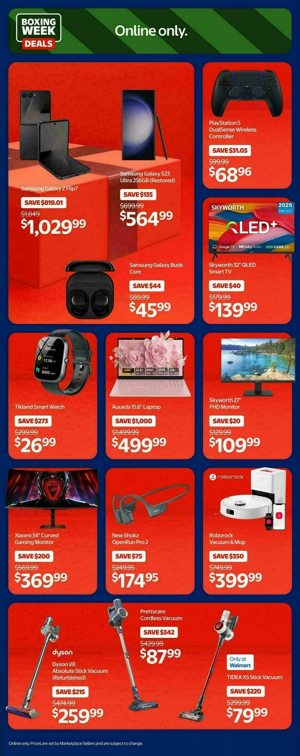 Walmart Boxing Week Deals Flyer from December 22