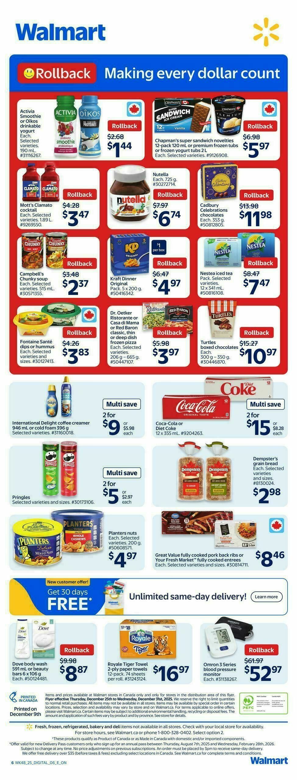 Walmart Flyer from December 25