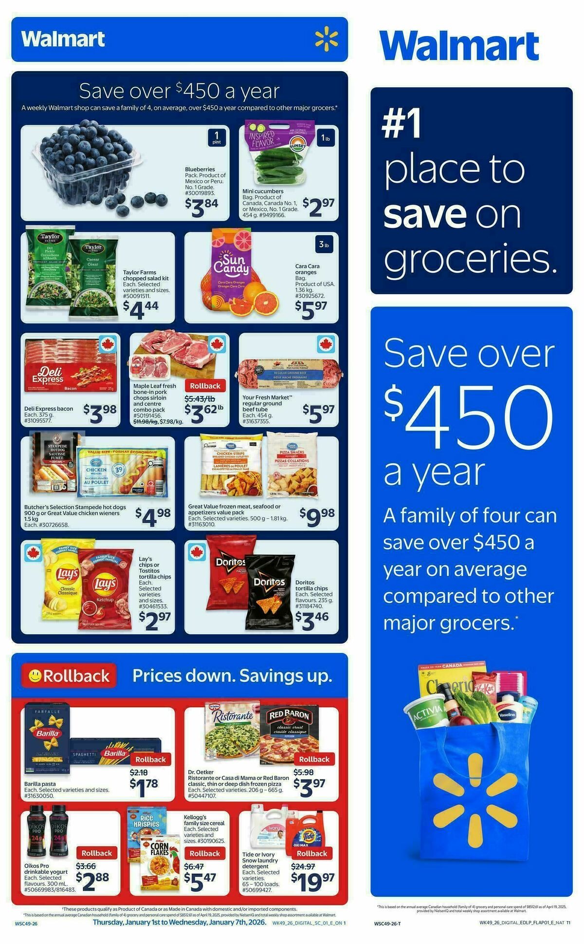 Walmart Flyer from January 1