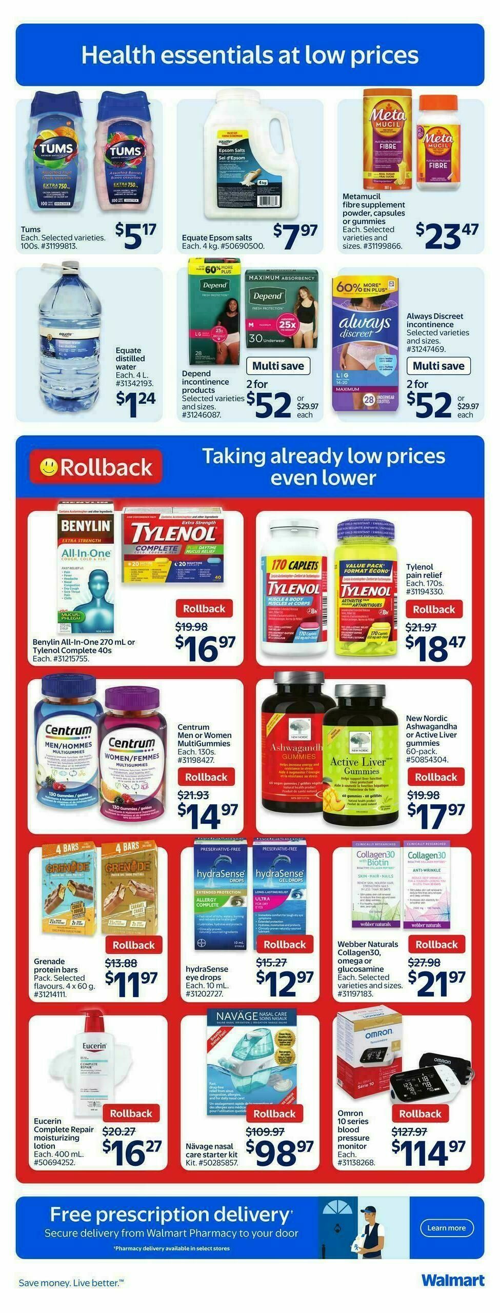 Walmart Flyer from January 1