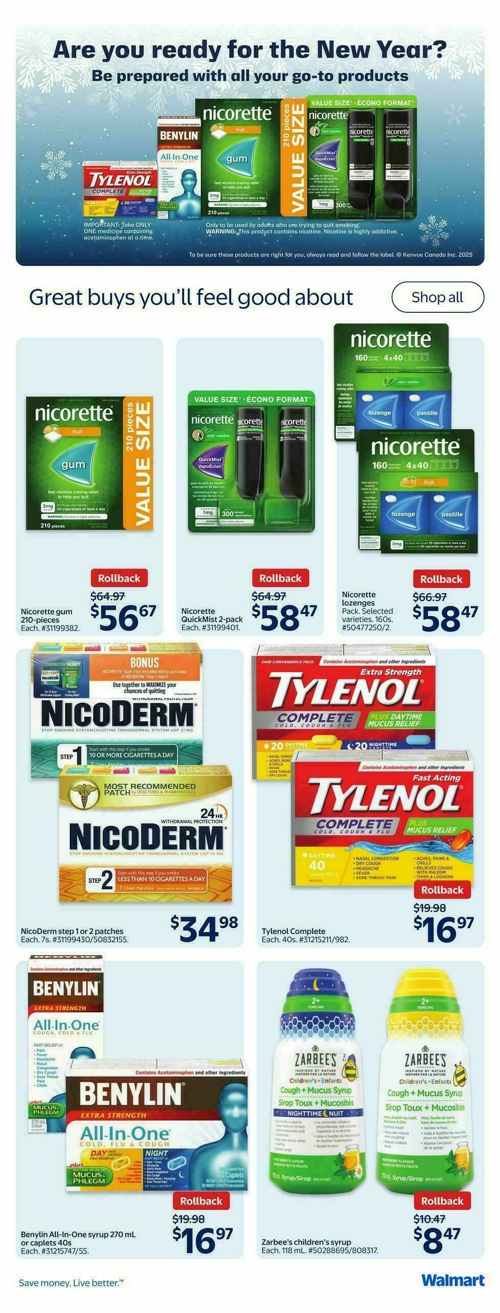 Walmart Flyer from January 1