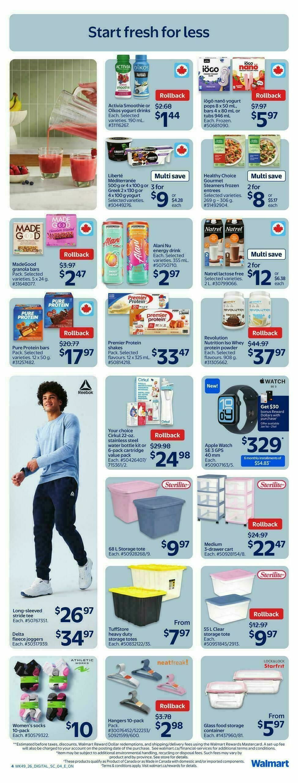 Walmart Flyer from January 1