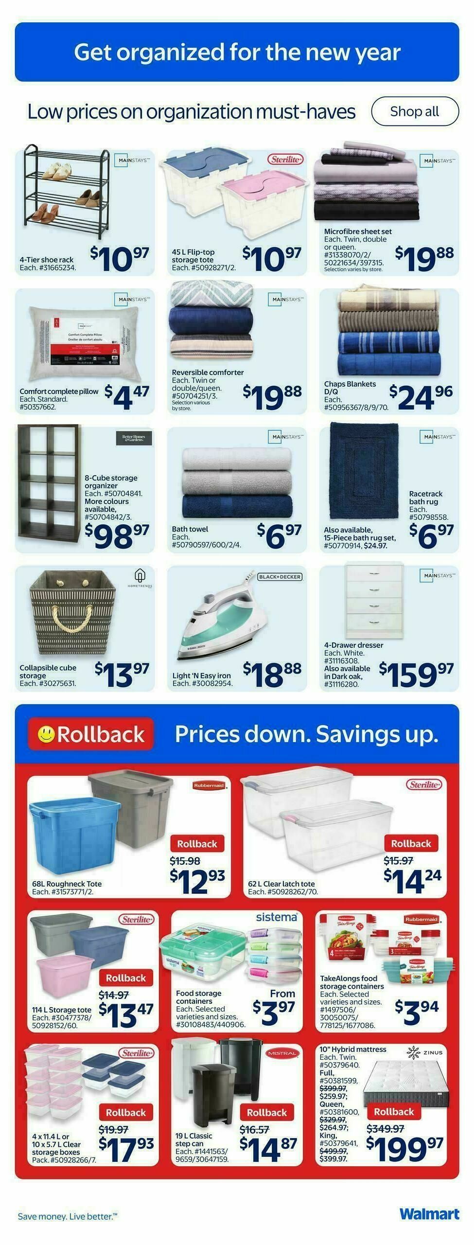 Walmart Flyer from January 1
