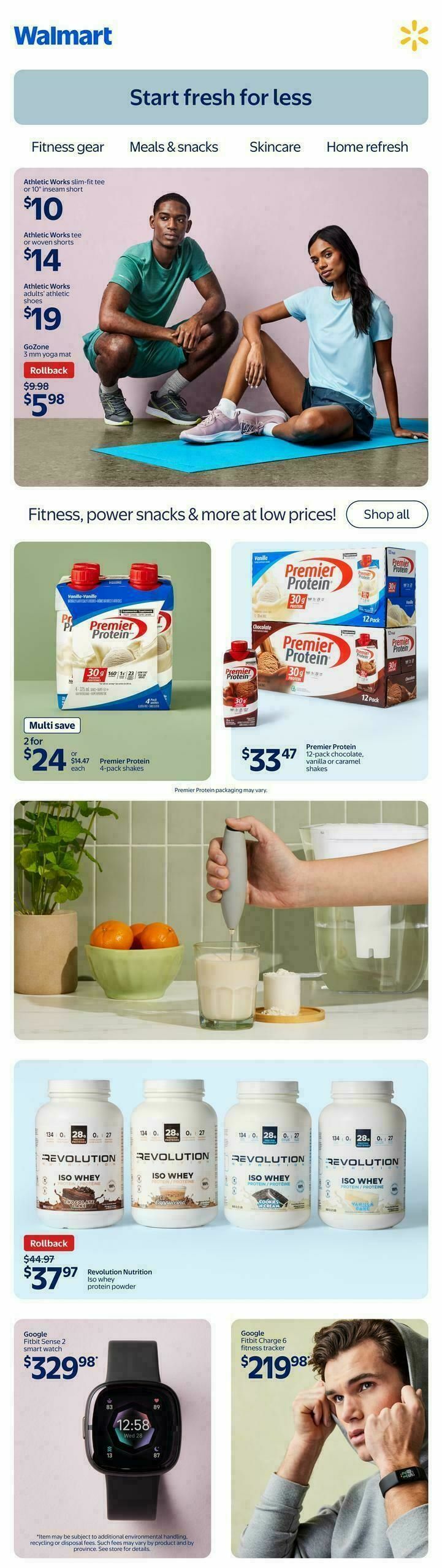 Walmart Start fresh for less Flyer from January 1