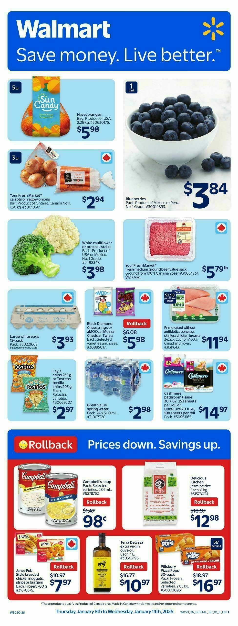 Walmart Flyer from January 8