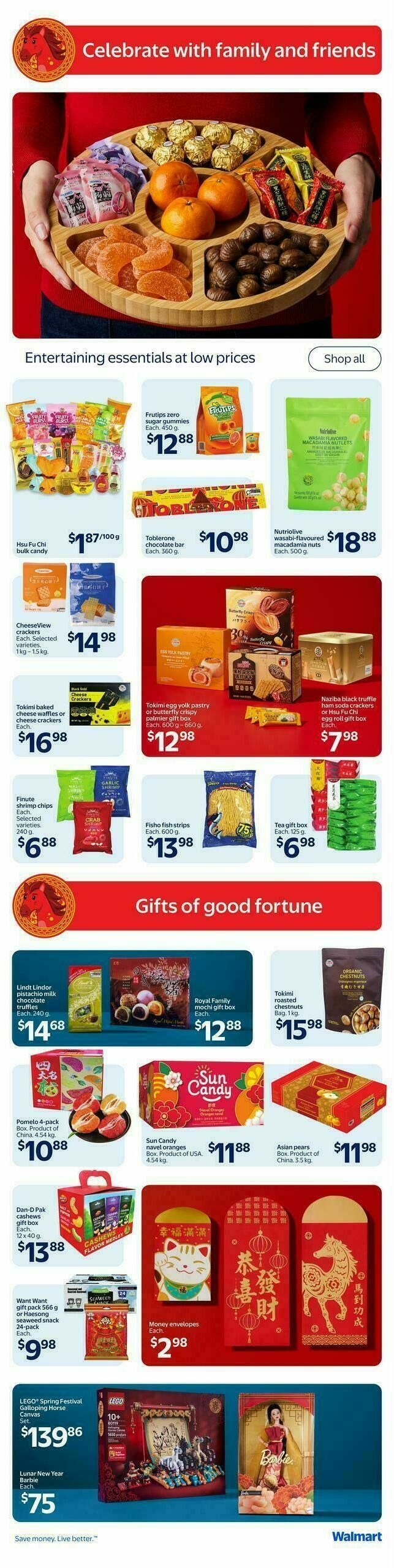 Walmart Happy Lunar Year Flyer from January 22