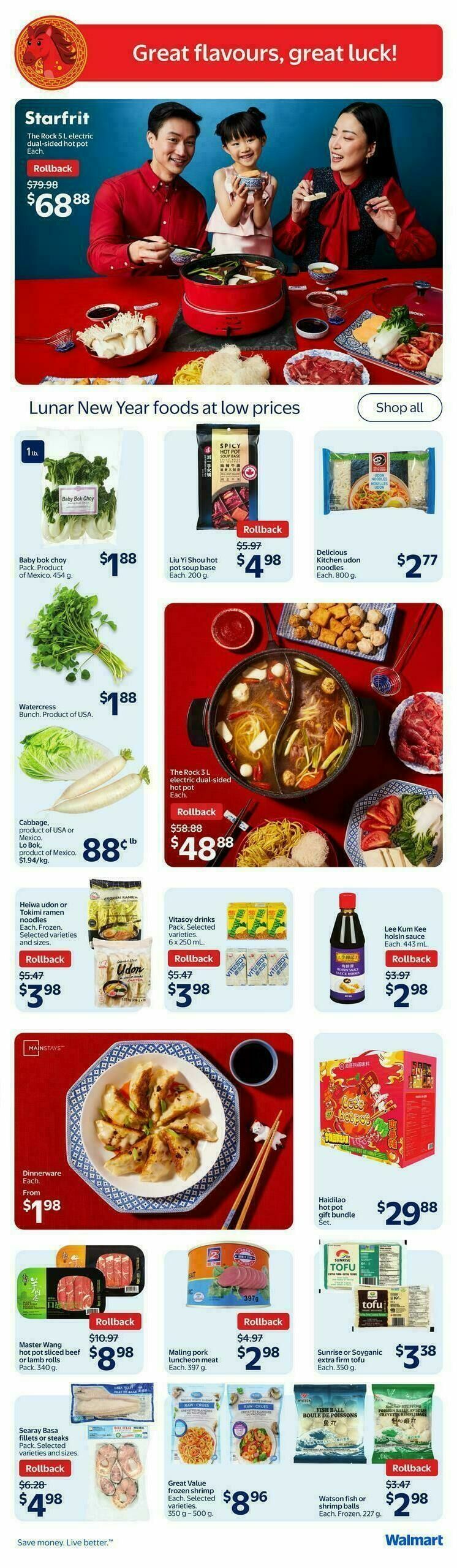 Walmart Happy Lunar Year Flyer from January 29
