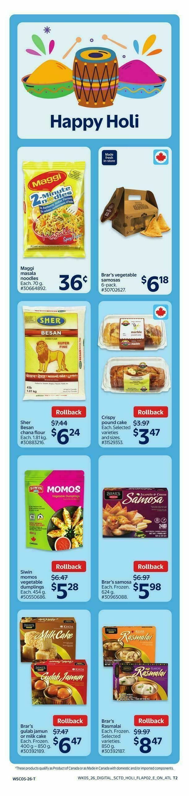 Walmart Happy Holi Flyer from February 26