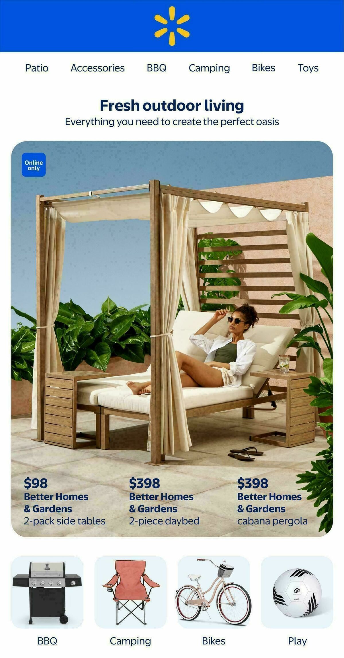 Walmart Fresh Outdoor Living Flyer from February 26