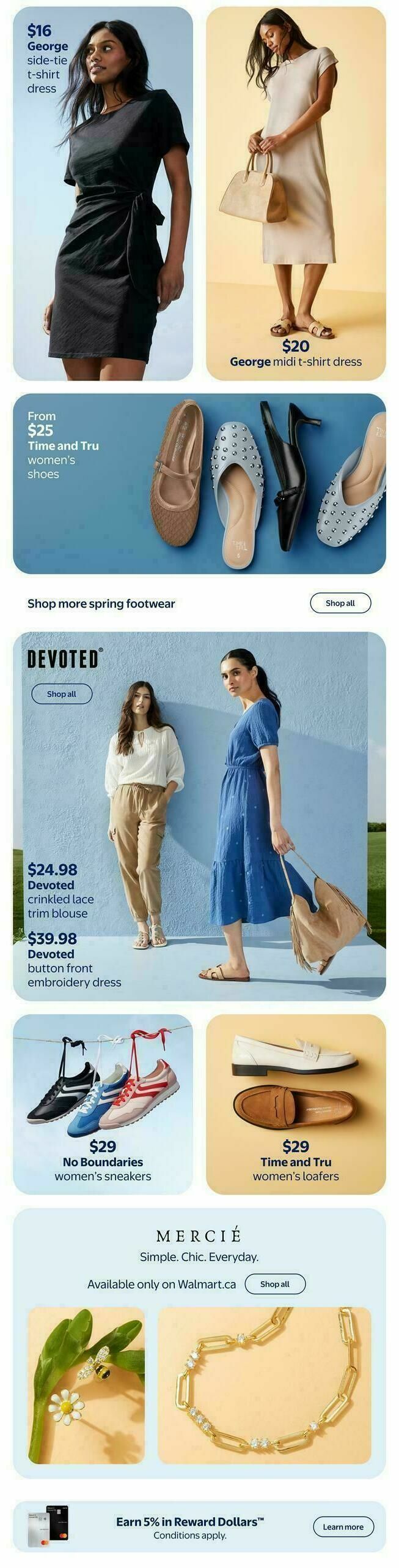 Walmart Spring Fashion Finds Flyer from March 5
